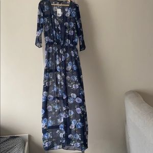Forever 21 sheer floral maxi dress